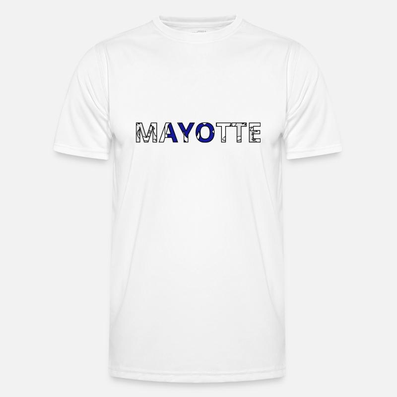 Mayotte Flag - Men's Functional T-Shirt - white