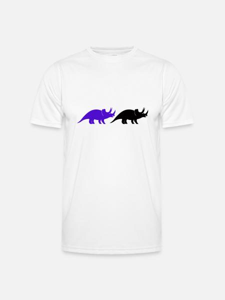 Triceratops - Men's Functional T-Shirt - white