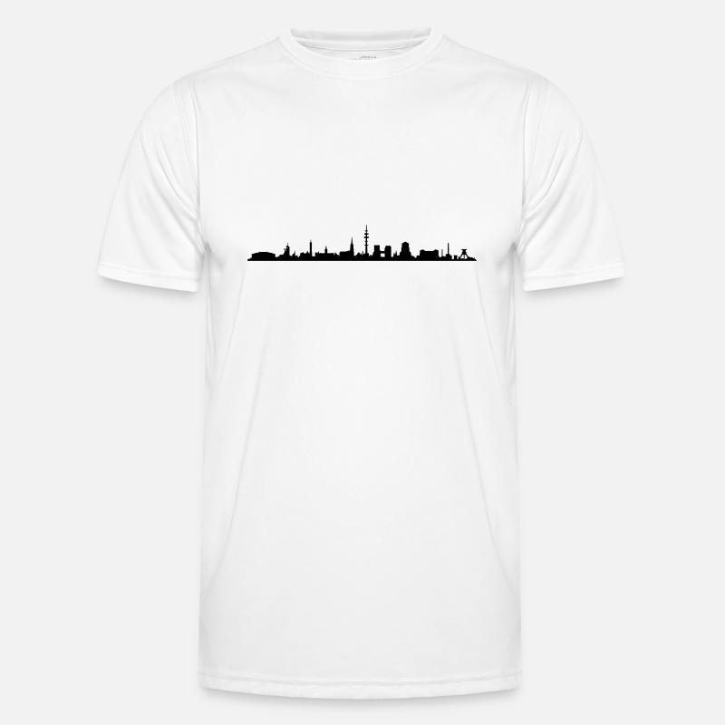 Skyline - Gelsenkirchen Männer Funktions-T-Shirt