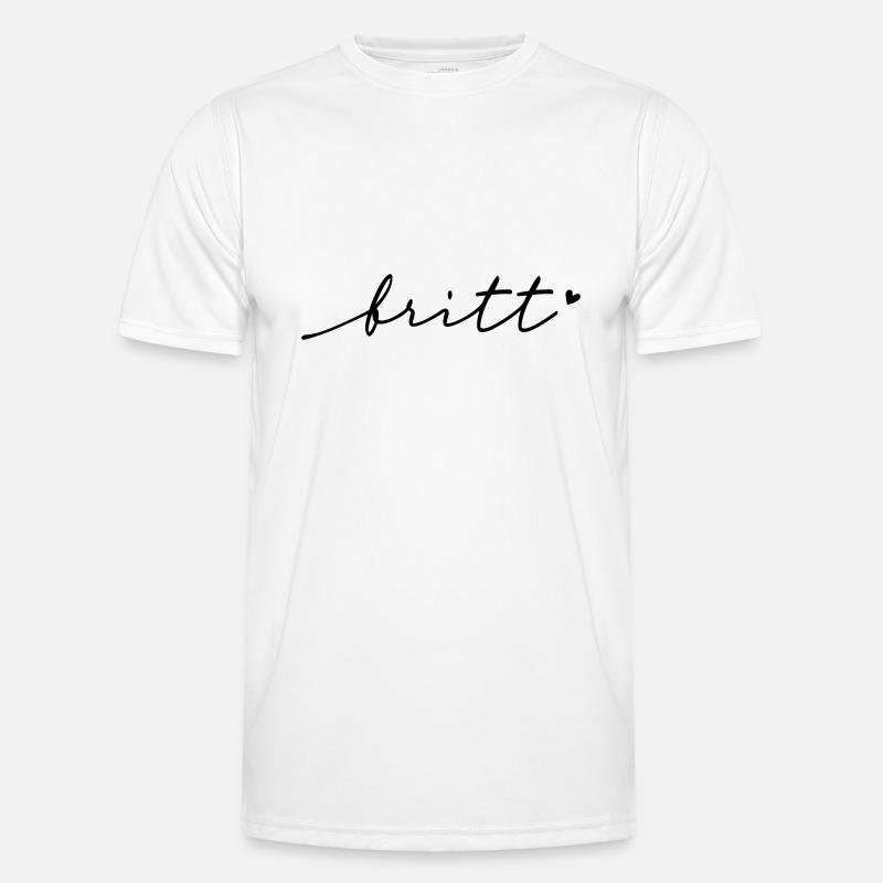 Nom cursif Britt T-shirt sport Homme