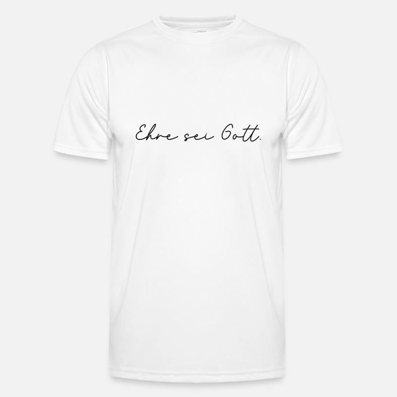 Ehre sei Gott Männer Funktions-T-Shirt