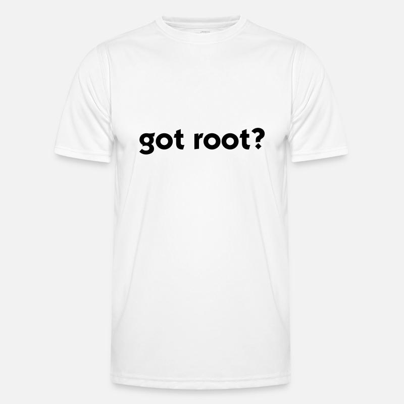 Got Root? - Men's Functional T-Shirt - white