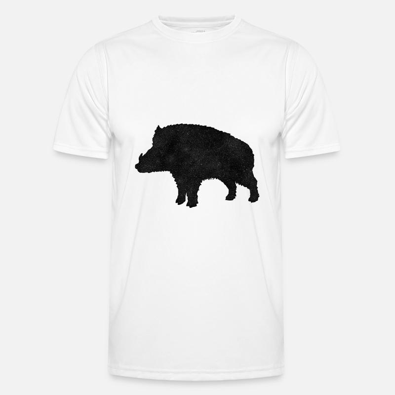 Wildschwein Männer Funktions-T-Shirt