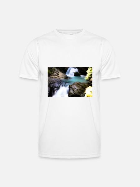Keiner Wasserfall - Männer Funktions-T-Shirt - Weiß