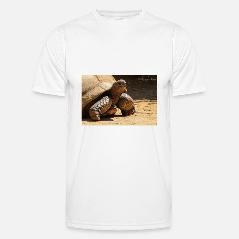 Galapagos Risen Turtle - Men's Functional T-Shirt - white