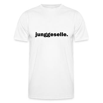 bachelor - Men's Functional T-Shirt - white - Front - AI Model Male 178 dark (178cm)
