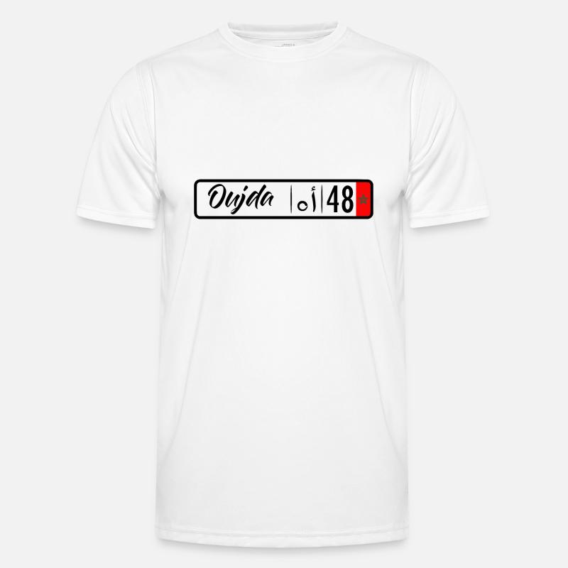 Plaque d'immatriculation Oujda 48 T-shirt sport Homme