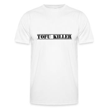 TOFU KILLER - Men's Functional T-Shirt - white - Front - AI Model Male 178 dark (178cm)