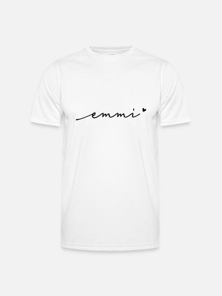 Emmi Cursive Name - Men's Functional T-Shirt - white
