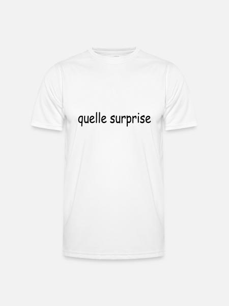 Source : Surprise - T-shirt sport Homme - blanc