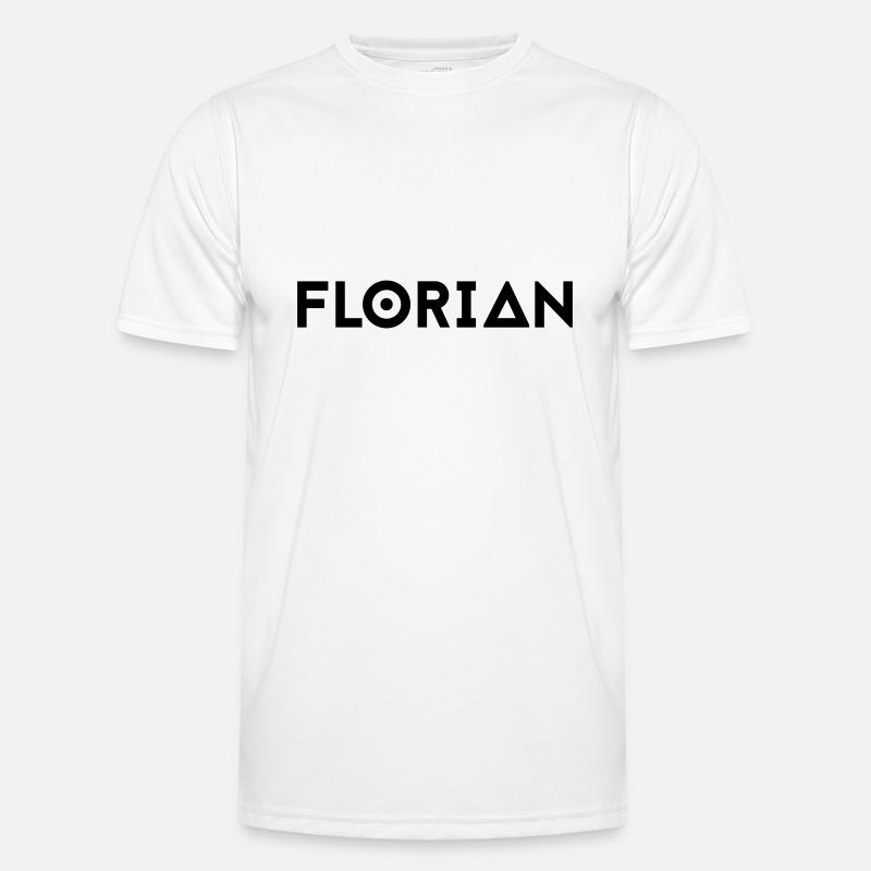 First name Florian - Men's Functional T-Shirt - white