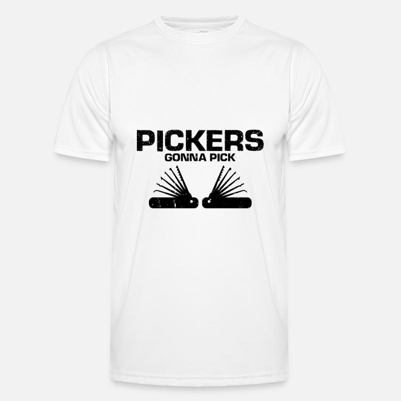 Lockpicking Lock Picking Aufsperrdienst Designs - Männer Funktions-T-Shirt - Weiß
