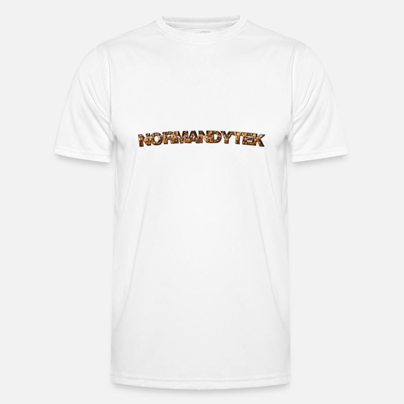 Normandytek script - Men's Functional T-Shirt - white