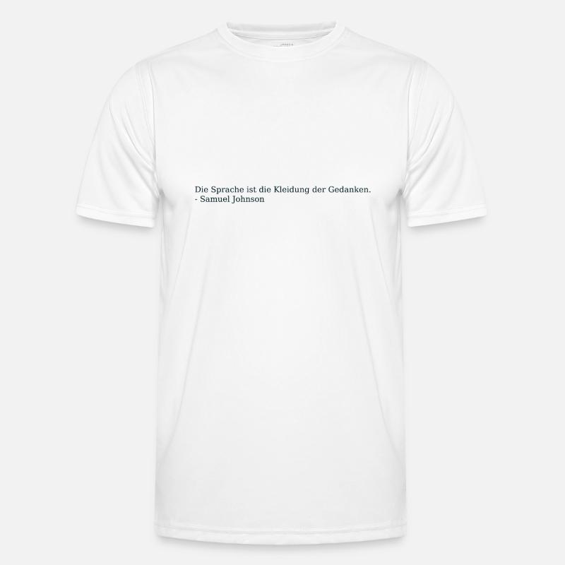 Sprachen Zitat Männer Funktions-T-Shirt