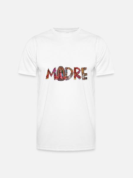 Madre Our Lady - Männer Funktions-T-Shirt - Weiß