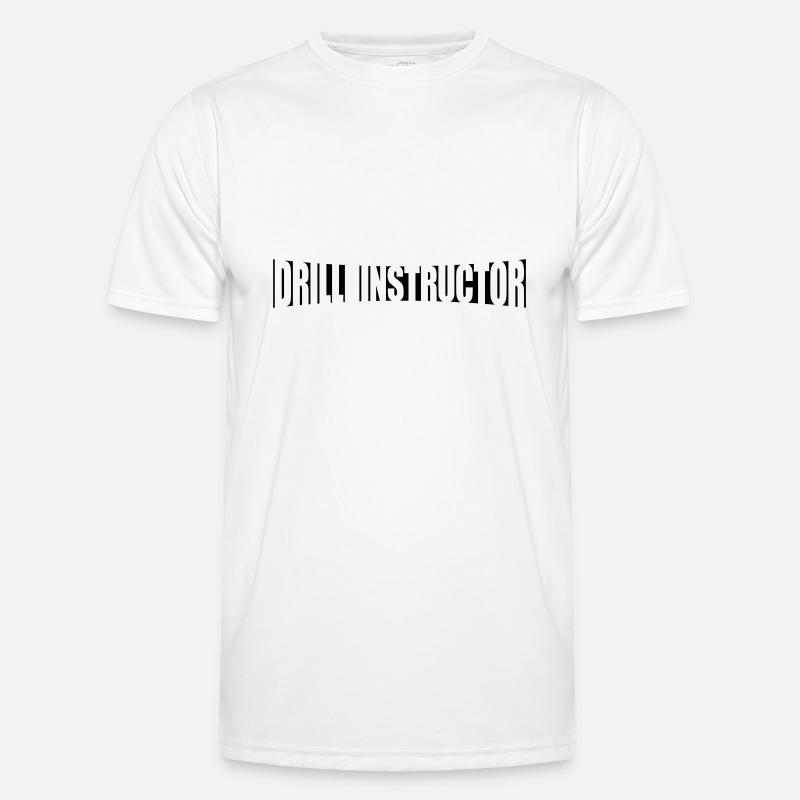 Text Drill Instructor - Men's Functional T-Shirt - white