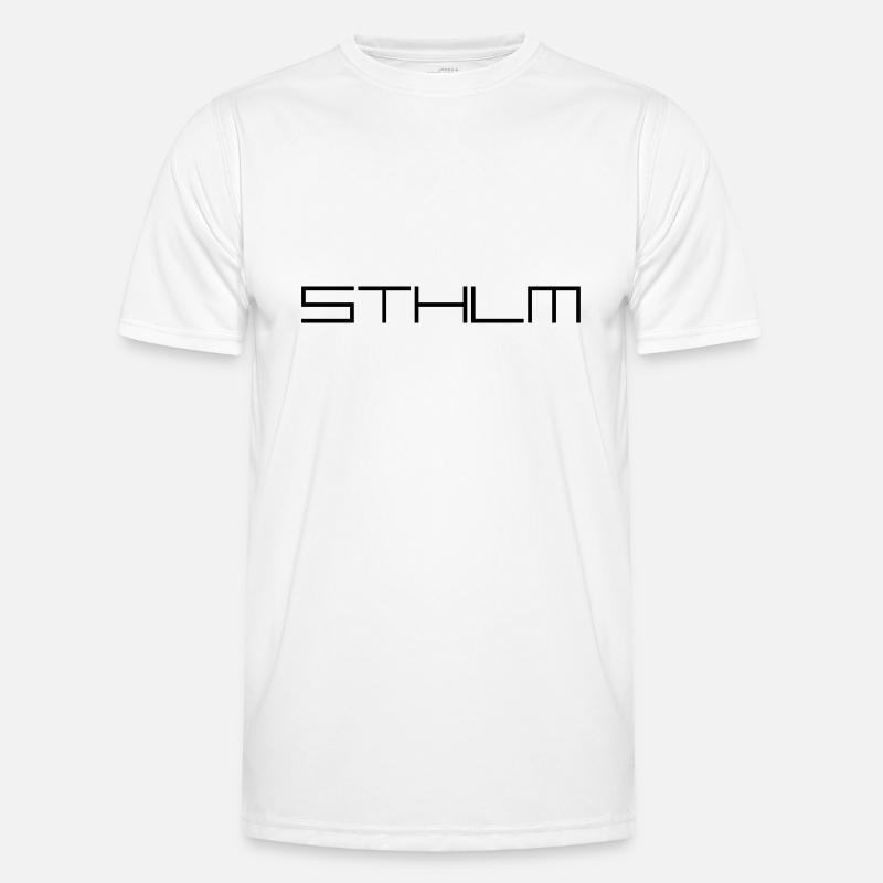 STHLM - Männer Funktions-T-Shirt - Weiß