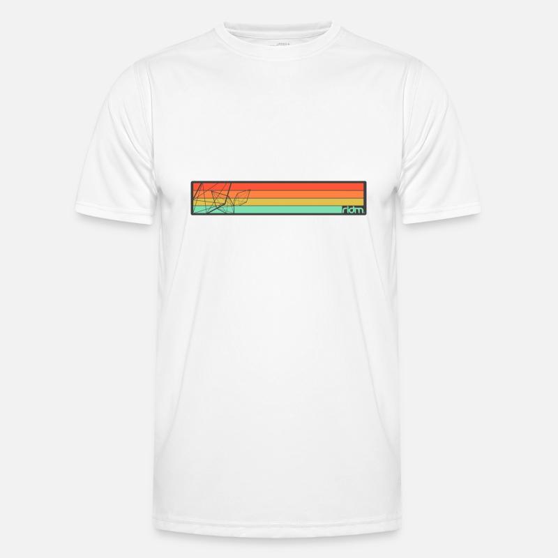 RIDM Crystalized Stripes - Men's Functional T-Shirt - white