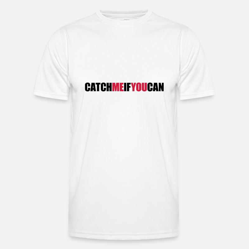 Schnell Catch Me - Männer Funktions-T-Shirt - Weiß