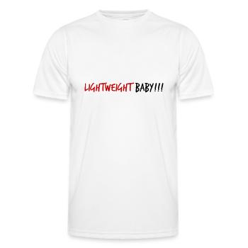 Lightweight Baby (black/red) - Men's Functional T-Shirt - white - Front - AI Model Male 178 dark (178cm)