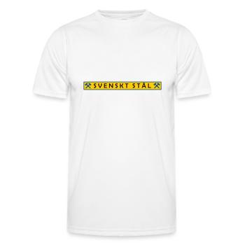 Schwedischer Stahl - Männer Funktions-T-Shirt - Weiß - Vorne - AI Model Male 178 dark (178cm)