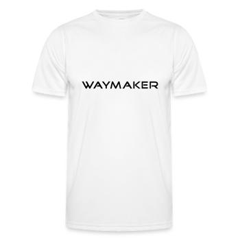 waymaker by csDesign - Männer Funktions-T-Shirt - Weiß - Vorne - AI Model Male 178 dark (178cm)