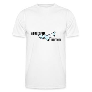 Trauer um den Sohn Sternenkind Abschied Herz Liebe - Männer Funktions-T-Shirt - Weiß - Vorne - AI Model Male 178 dark (178cm)