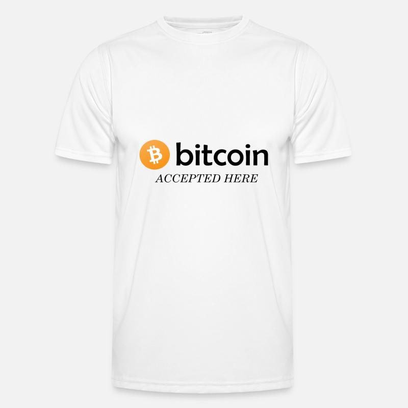 Bitcoin Accepted Here Men's Functional T-Shirt