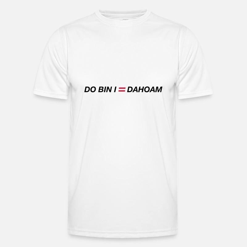do bin i dahoam 01 - Männer Funktions-T-Shirt - Weiß