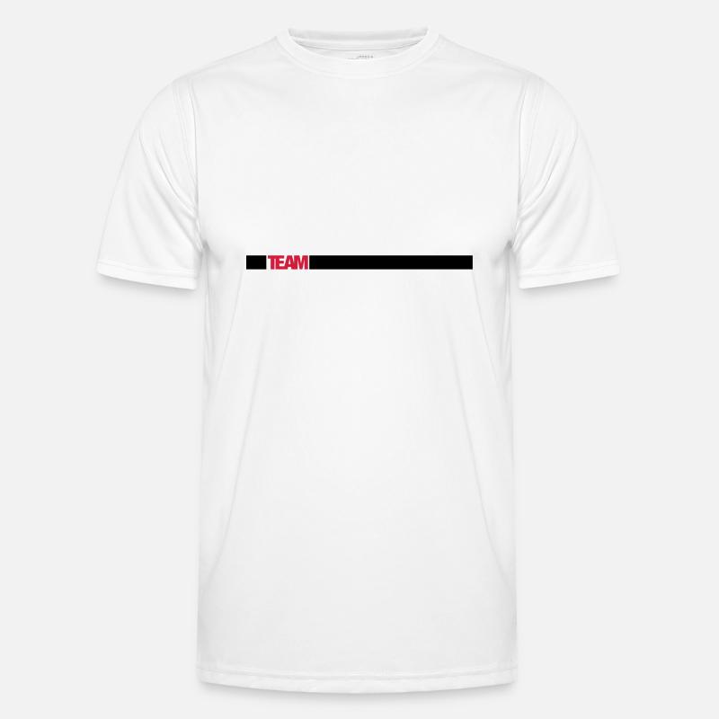 Team - Männer Funktions-T-Shirt - Weiß