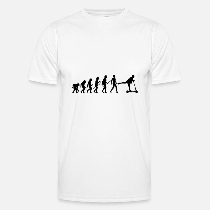 Escooter E-Scooter Evolution - Männer Funktions-T-Shirt - Weiß