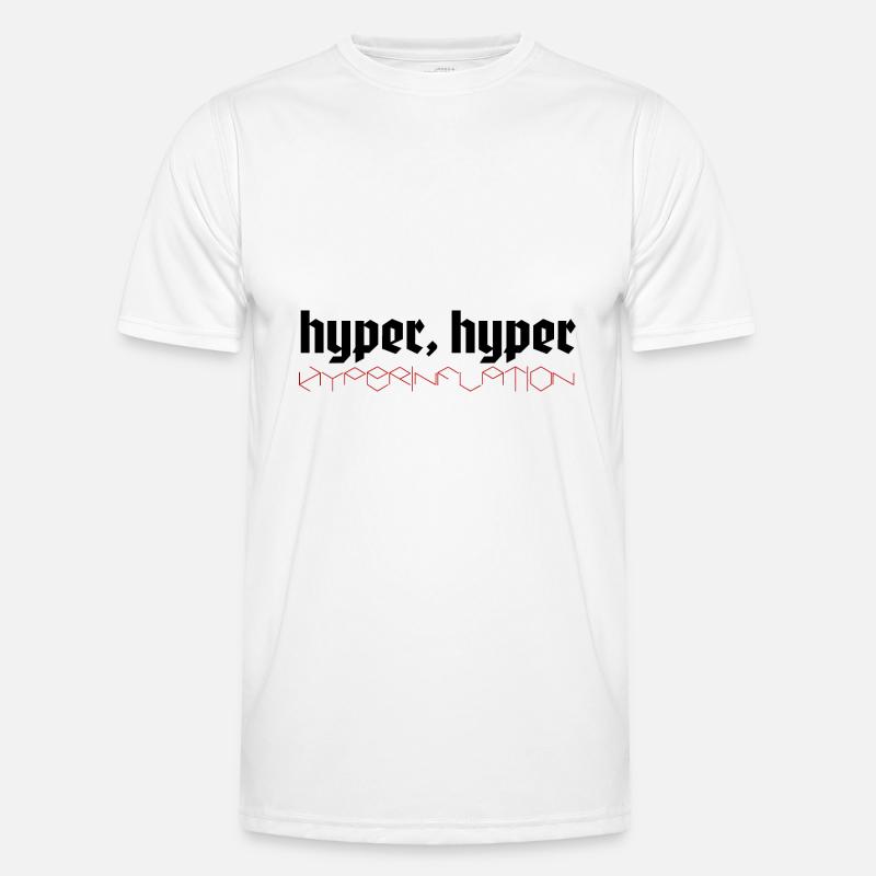 hyper hyper hyperinflation - Men's Functional T-Shirt - white