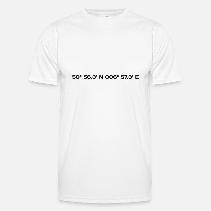 Cologne Coordinates - Männer Funktions-T-Shirt - Weiß