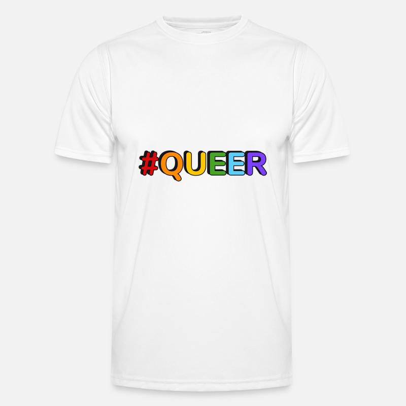QUEER hashtag Men's Functional T-Shirt
