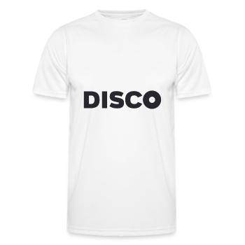 discothèque - T-shirt sport Homme - blanc - Devant - AI Model Male 178 dark (178cm)