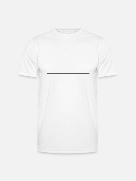 strich__f1 - Männer Funktions-T-Shirt - Weiß