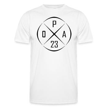 Opa 23 Kreis Kreuz Design - Männer Funktions-T-Shirt - Weiß - Vorne - AI Model Male 178 dark (178cm)