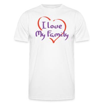Ich liebe meine Sprüche Wiedersehen Verwandte sarkastisch - Männer Funktions-T-Shirt - Weiß - Vorne - AI Model Male 178 dark (178cm)