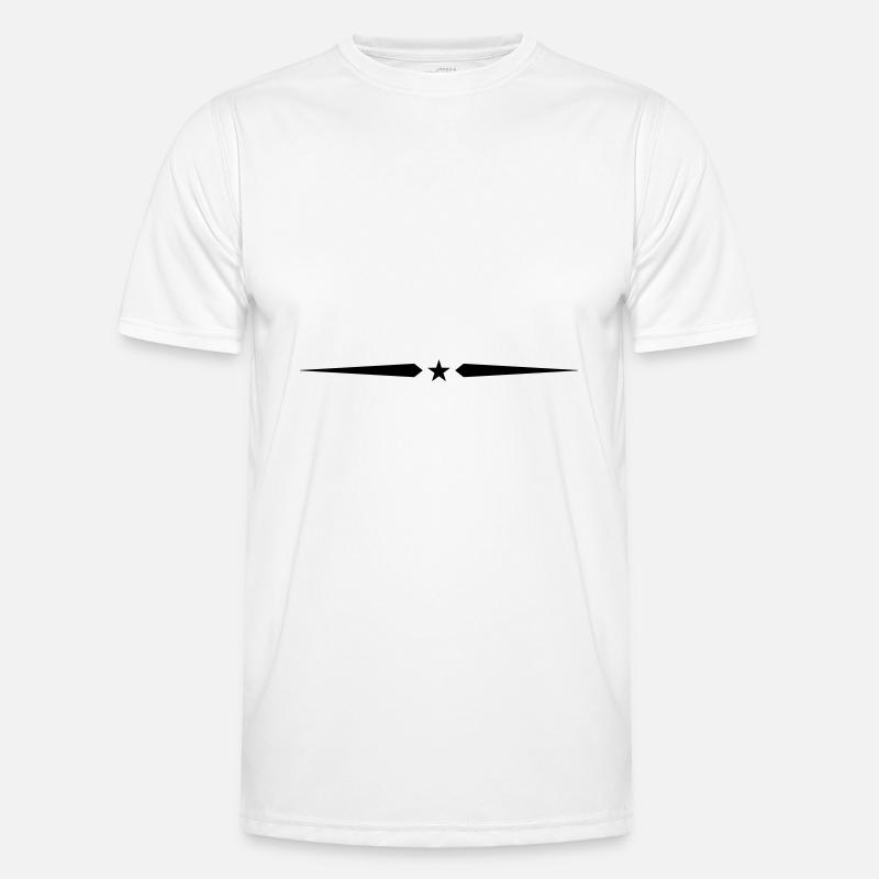 Star Line Element Stroke - Men's Functional T-Shirt - white
