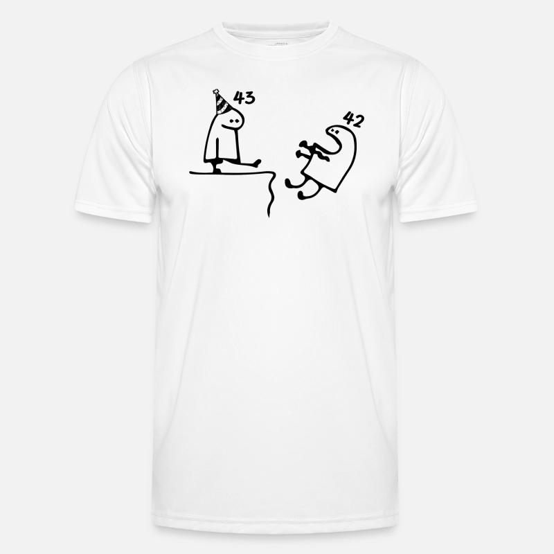 43 ans : Adieu âge 42 ans, Joyeux 43e anniversaire T-shirt sport Homme