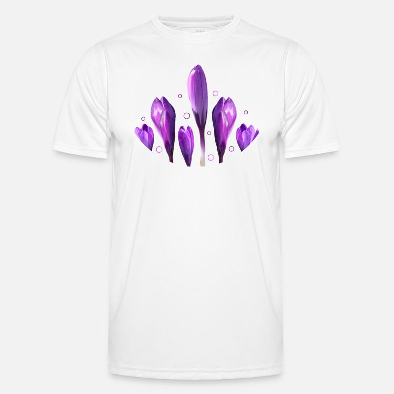 Crocuses Spring Spring Beginning - Men's Functional T-Shirt - white