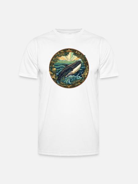 Whale - Men's Functional T-Shirt - white