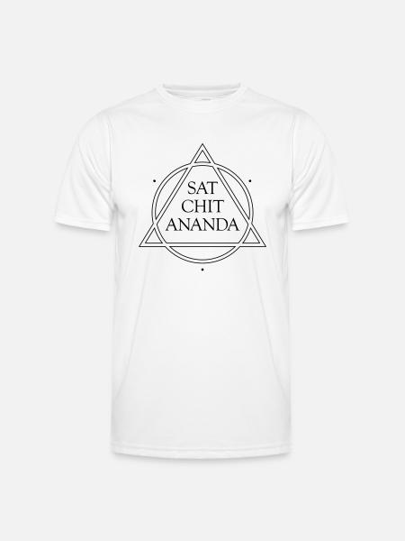 SAT CHIT ANANDA vector - Männer Funktions-T-Shirt - Weiß