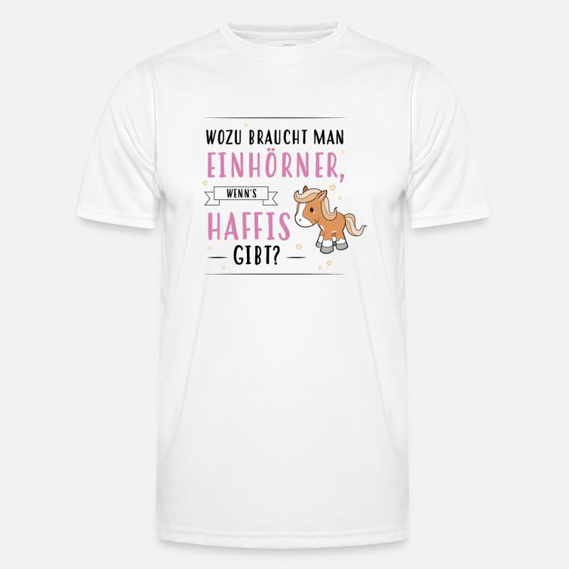 Wozu Einhörner Haflinger Männer Funktions-T-Shirt
