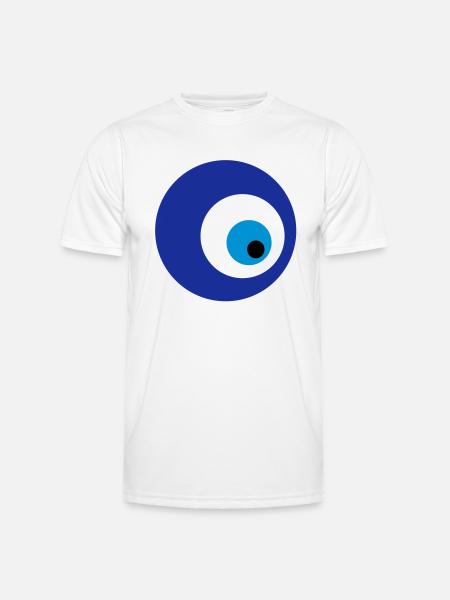 mavi boncuk - Männer Funktions-T-Shirt - Weiß