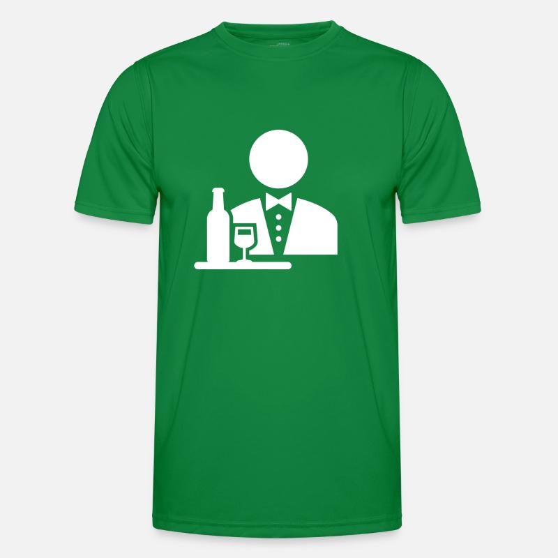 Kellner Beruf Männer Funktions-T-Shirt