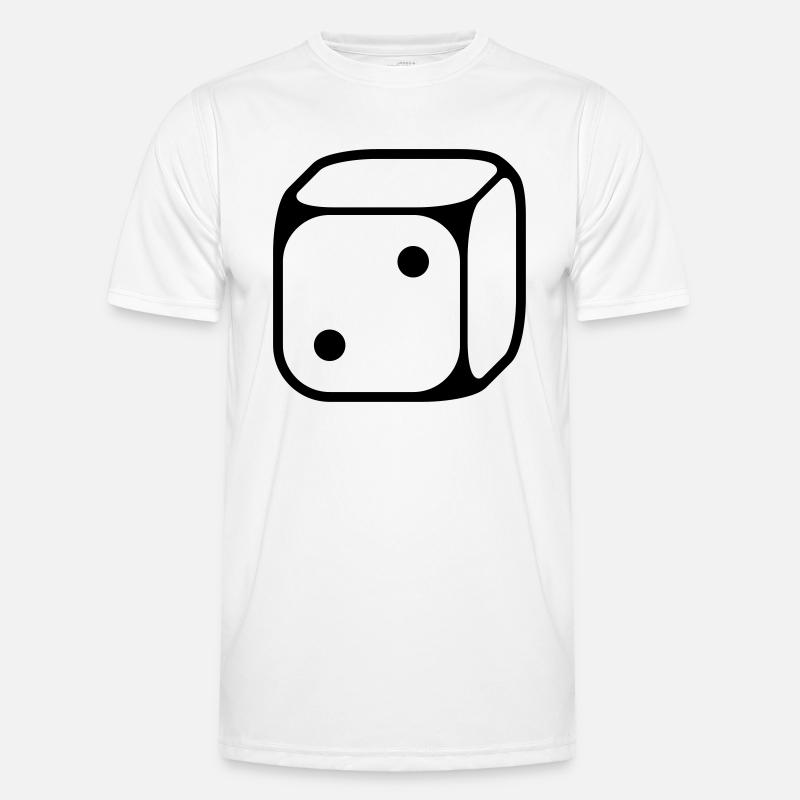 2-cube (two / 1C) - Men's Functional T-Shirt - white