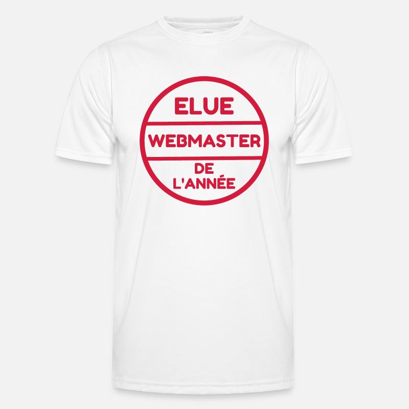 Webmaster Internet Web Geek Website - Männer Funktions-T-Shirt - Weiß