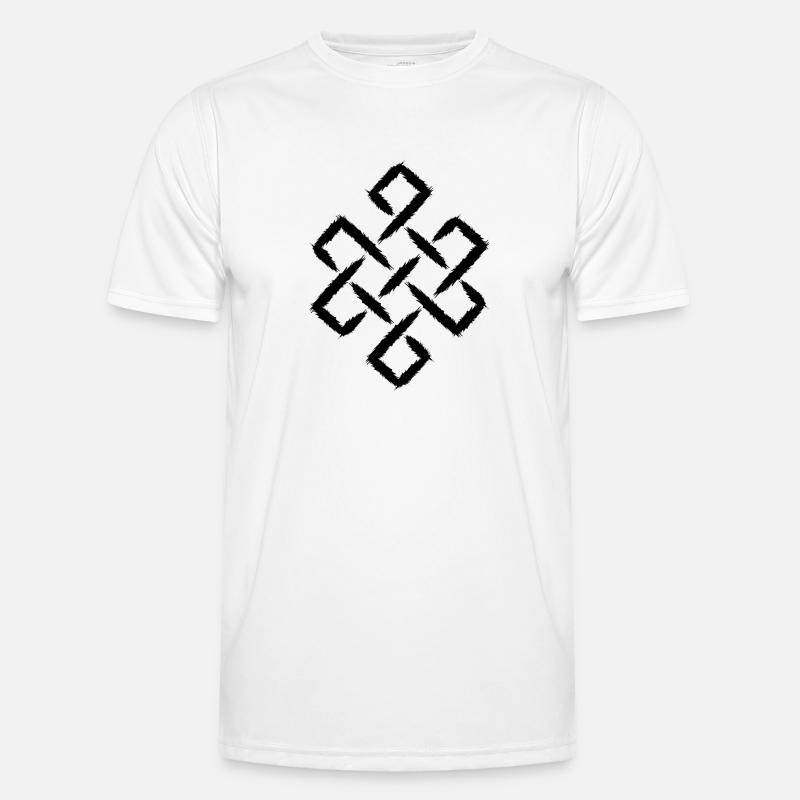 Infinity Knot Buddhism Happiness T-shirt sport Homme