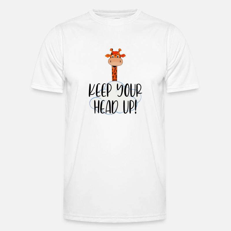 Keep your head up! - Men's Functional T-Shirt - white